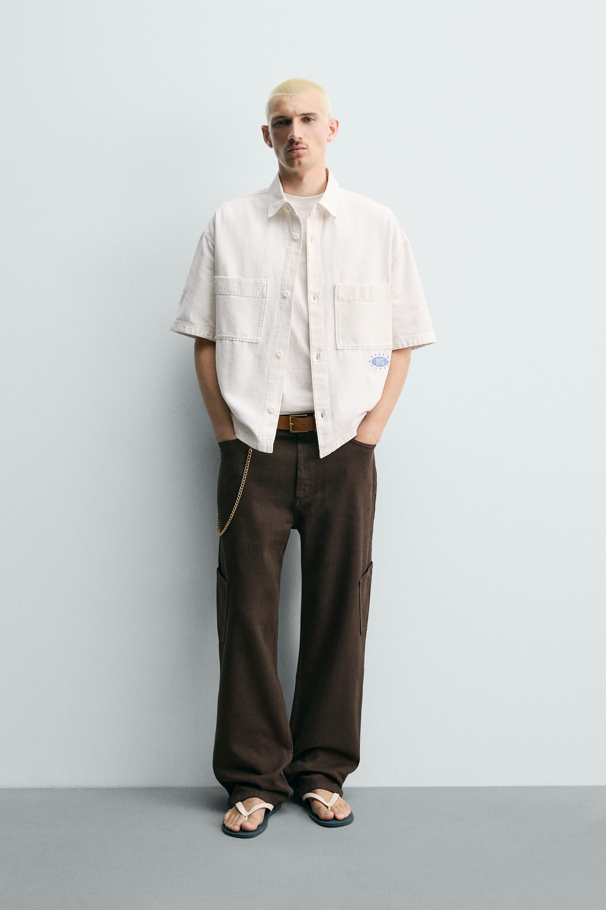 WASHED PRINT RELAXED FIT SHIRT